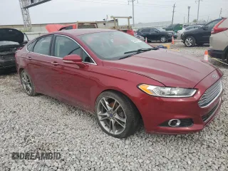 2016 Ford Fusion Titanium with VIN 3FA6P0K95GR104520, listed as a Copart auction lot 52491815 with 116,602 mi miles and Salvage Title. Bid and sale history available at carsss.com. Image 4.