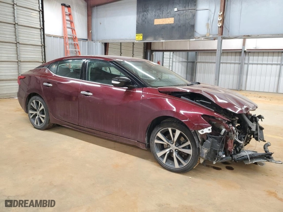 2017 Nissan Maxima SV with VIN 1N4AA6AP1HC424464, listed as a Copart auction lot 41967825 with 135,219 mi miles and Salvage Title. Bid and sale history available at carsss.com. Image 4.
