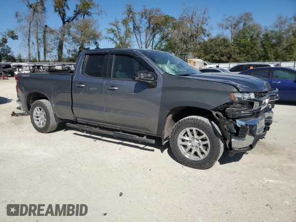 2020 Chevrolet Silverado 1500 LT with VIN 1GCRYDED2LZ341404, listed as a Copart auction lot 48858375 with 80,402 mi miles and Salvage Title. Bid and sale history available at DreamBid. Image 4.