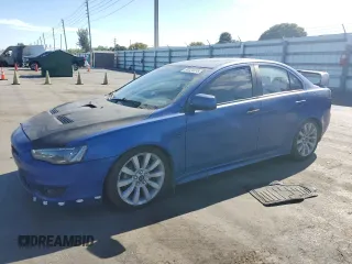 2009 Mitsubishi Lancer GTS with VIN JA3AU86W69U018428, listed as a Copart auction lot 50124415 with 155,592 mi miles and Salvage Title. Bid and sale history available at carsss.com. Image 1.