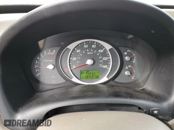 2008 Hyundai Tucson GLS with VIN KM8JM12B88U815558, listed as a Copart auction lot 41873865 with 194,378 mi miles and Salvage Title. Bid and sale history available at DreamBid. Image 9.