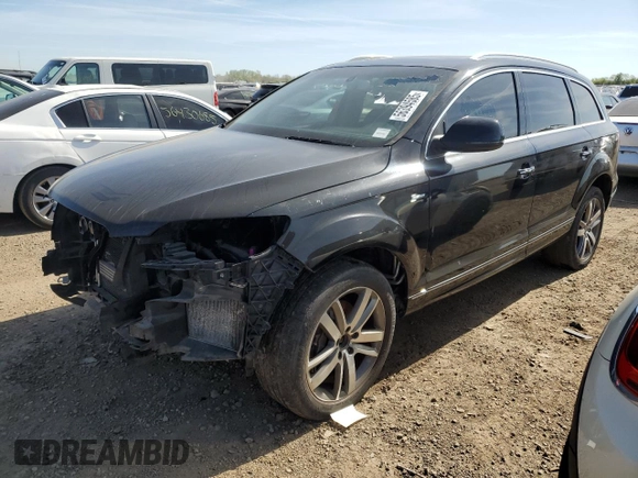 2015 Audi Q7 Premium Plus with VIN WA1LGAFEXFD017661, listed as a Copart auction lot 56394585 with 111,558 mi miles and Clean Title. Bid and sale history available at DreamBid. Image 1.