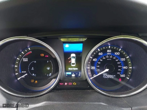 2014 Hyundai Sonata Hybrid with VIN KMHEC4A42EA103942, listed as a IAAI auction lot 41761495 with 150,895 mi miles. Bid and sale history available at carsss.com. Image 7.