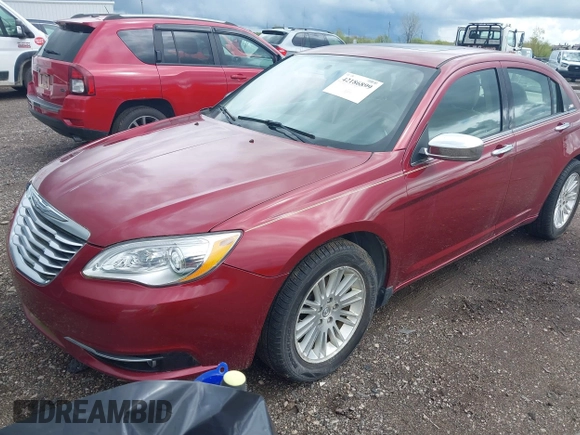 2012 Chrysler 200 Limited with VIN 1C3CCBCBXCN249236, listed as a IAAI auction lot 42186899 with 93,421 mi miles and . Bid and sale history available at DreamBid. Image 2.