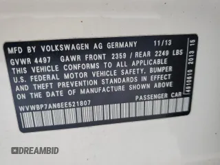 2014 Volkswagen CC R-Line with VIN WVWBP7AN6EE521807, listed as a Copart auction lot 74177764 with 142,779 mi miles and Clean Title. Bid and sale history available at carsss.com. Image 12.