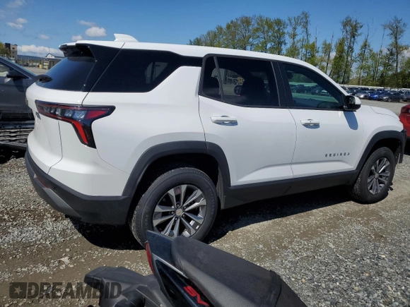 2025 Chevrolet Equinox FWD LT with VIN 3GNAXHEG2SL207460, listed as a Copart auction lot 54268685 with 7,821 mi miles and Clean Title. Bid and sale history available at DreamBid. Image 3.