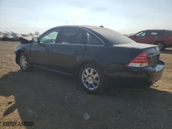 2007 Mercury Montego Premier with VIN 1MEHM43177G607984, listed as a Copart auction lot 76375754 with 0 mi miles and Salvage Title. Bid and sale history available at carsss.com. Image 2.