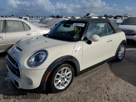2018 MINI Convertible Cooper S with VIN WMWWG9C55J3C82430, listed as a Copart auction lot 76375164 with 41,785 mi miles and Salvage Title. Bid and sale history available at carsss.com. Image 1.