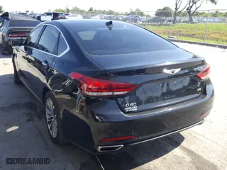 2017 Genesis G80 3.8L with VIN KMHGN4JE7HU170485, listed as a Copart auction lot 47549640 with 39,163 mi miles. Bid and sale history available at carsss.com. Image 3.