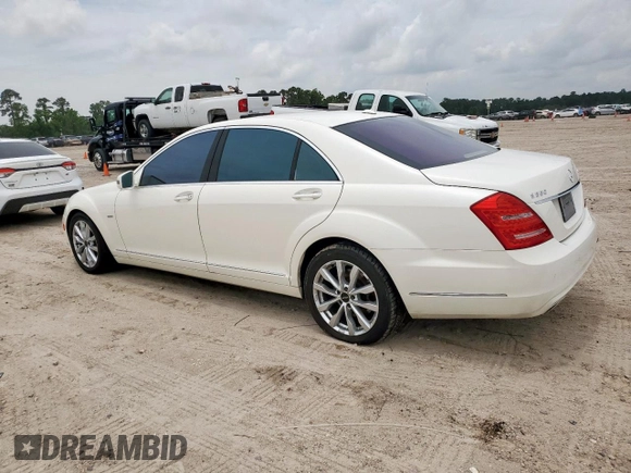 2012 Mercedes-Benz S 550 with VIN WDDNG9EB8CA485329, listed as a Copart auction lot 58992065 with 148,489 mi miles and Salvage title. Bid and sale history available at DreamBid. Image 2.