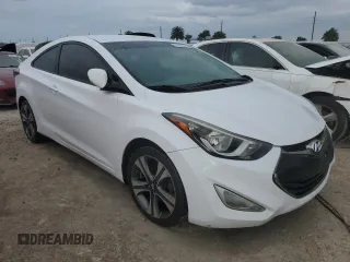 2014 Hyundai Elantra Coupe with VIN KMHDH6AH6EU024333, listed as a Copart auction lot 74605544 with 116,447 mi miles and Salvage Title. Bid and sale history available at carsss.com. Image 4.