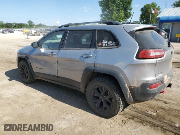 2017 Jeep Cherokee Trailhawk z VIN 1C4PJMBSXHW616640, wystawiony jako Copart lot #56380655 z przebiegiem 139 515 mil mil oraz Szkoda całkowita • Salvage title. Historia ofert i sprzedaży dostępna na DreamBid. Obrazek 2.