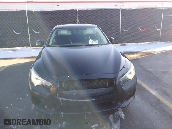 2015 Infiniti Q50 with VIN JN1BV7AP2FM332850, listed as a IAAI auction lot 41345734 with 197,874 mi miles. Bid and sale history available at carsss.com. Image 12.