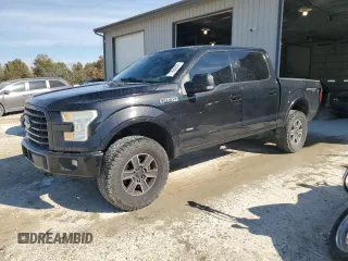 2015 Ford F-150 XLT with VIN 1FTEW1EG3FFC75111, listed as a Copart auction lot 77826204 with 154,341 mi miles and Salvage title. Bid and sale history available at DreamBid. Image 1.