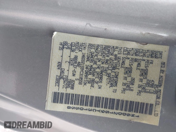 2000 Nissan Frontier XE z VIN 1N6DD21S9YC310558, wystawiony jako IAAI lot #41388581 z przebiegiem Nie podano mil oraz . Historia ofert i sprzedaży dostępna na DreamBid. Obrazek 9.