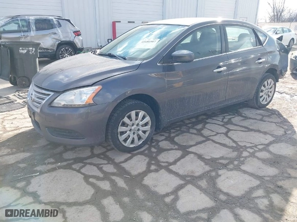 2015 Nissan Sentra S with VIN 3N1AB7AP0FY293418, listed as a IAAI auction lot 41686907 with 295,235 mi miles. Bid and sale history available at carsss.com. Image 2.