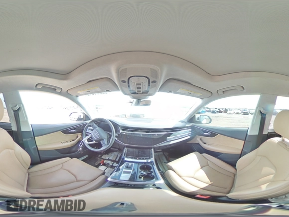 2019 Audi Q8 Prestige with VIN WA1FVAF18KD039734, listed as a Copart auction lot 63831345 with 35,374 mi miles and Salvage title. Bid and sale history available at DreamBid. Image 15.