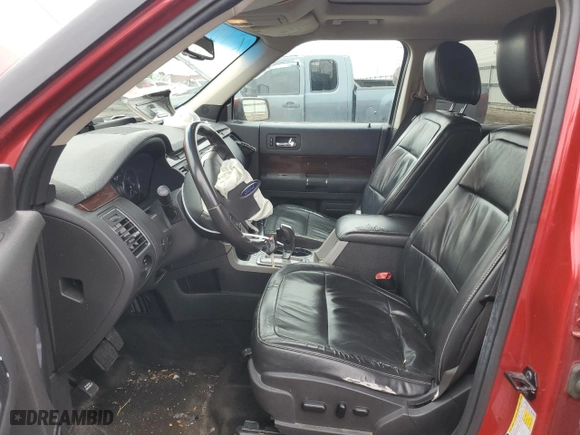 2010 Ford Flex SEL with VIN 2FMGK5CC8ABA29382, listed as a Copart auction lot 49280575 with 176,549 mi miles and Salvage Title. Bid and sale history available at carsss.com. Image 7.