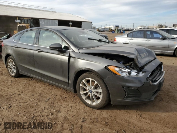 2020 Ford Fusion SE with VIN 3FA6P0LU5LR213024, listed as a Copart auction lot 81382733 with Not provided miles and Salvage title. Bid and sale history available at DreamBid. Image 4.