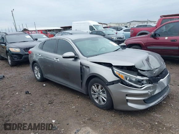2017 Kia Optima LX with VIN 5XXGT4L37HG169753, listed as a IAAI auction lot 41370062 with 99,744 mi miles. Bid and sale history available at carsss.com. Image 1.
