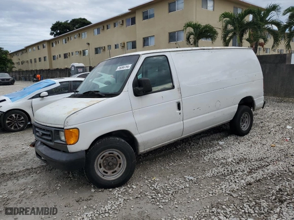 2006 Ford Econoline Cargo Van with VIN 1FTRE14W36HB09656, listed as a Copart auction lot 76096794 with NaN miles and Salvage Title. Bid and sale history available at carsss.com. Image 1.