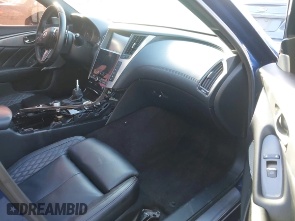 2019 Infiniti Q50 RED SPORT 400 with VIN JN1FV7AP4KM760186, listed as a IAAI auction lot 41626042 with 57,324 mi miles. Bid and sale history available at carsss.com. Image 5.