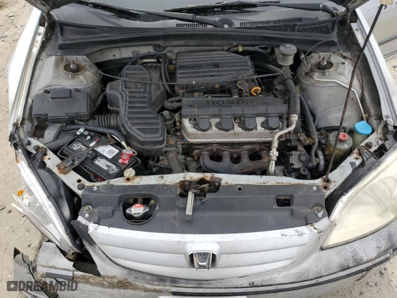 2003 Honda Civic DX with VIN 2HGES161X3H507494, listed as a Copart auction lot 49705445 with 331,819 mi miles and Salvage Title. Bid and sale history available at carsss.com. Image 13.