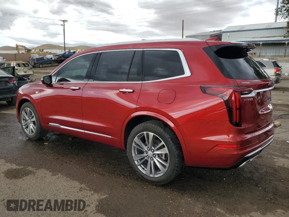 2024 Cadillac XT6 FWD Premium Luxury with VIN 1GYKPCRS1RZ700168, listed as a Copart auction lot 59327055 with 21,001 mi miles and Salvage title. Bid and sale history available at DreamBid. Image 2.