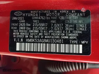 2021 Hyundai Kona Electric Ultimate with VIN KM8K53AG8MU130481, listed as a Copart auction lot 78882913 with 80,750 mi miles. Bid and sale history available at carsss.com. Image 12.