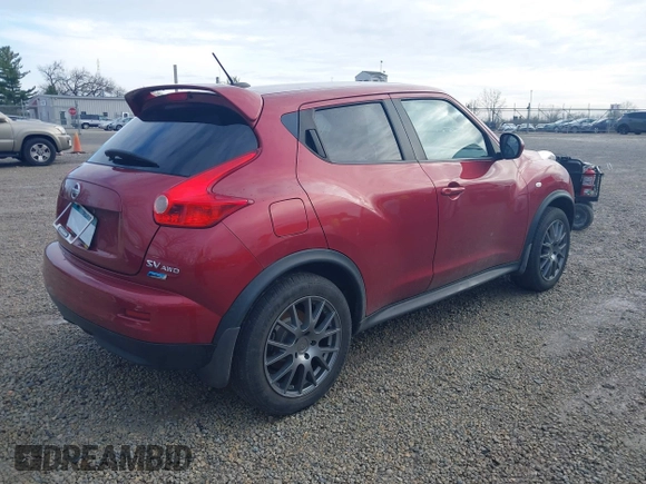 2013 Nissan Juke SV with VIN JN8AF5MV5DT224900, listed as a IAAI auction lot 41967453 with 165,213 mi miles. Bid and sale history available at carsss.com. Image 4.
