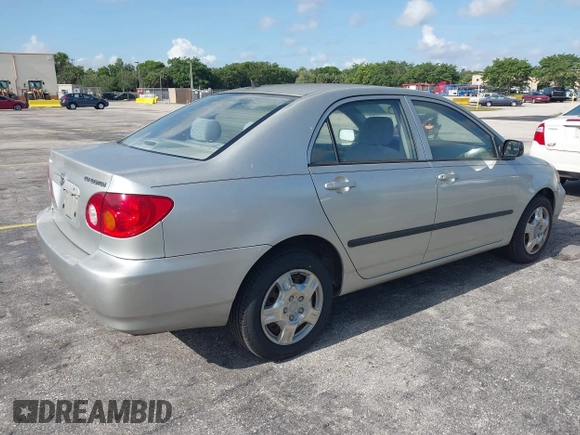 2003 Toyota Corolla CE with VIN JTDBR32E130010551, listed as a IAAI auction lot 42204515 with 129,759 mi miles and . Bid and sale history available at DreamBid. Image 4.