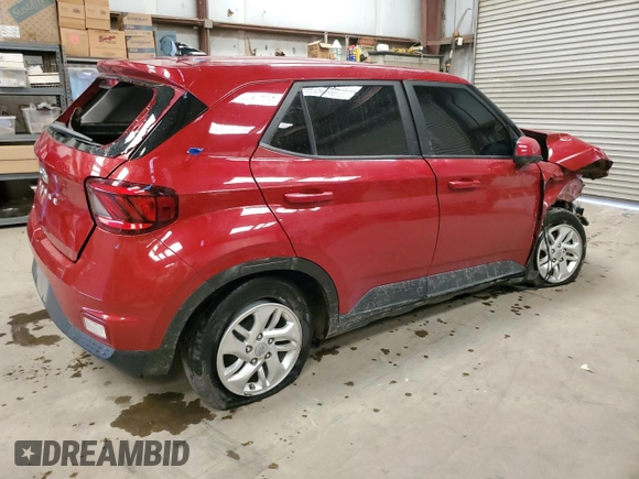2021 Hyundai Venue SE with VIN KMHRB8A39MU108670, listed as a Copart auction lot 50427805 with 76,678 mi miles and Salvage Title. Bid and sale history available at DreamBid. Image 3.