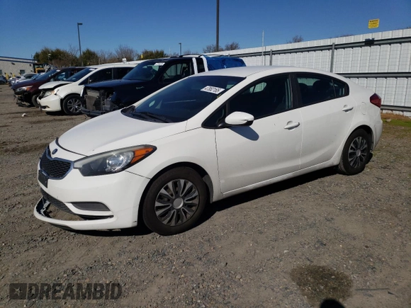 2016 Kia Forte LX with VIN KNAFK4A60G5614913, listed as a Copart auction lot 47882165 with 85,573 mi miles and Salvage Title. Bid and sale history available at carsss.com. Image 1.