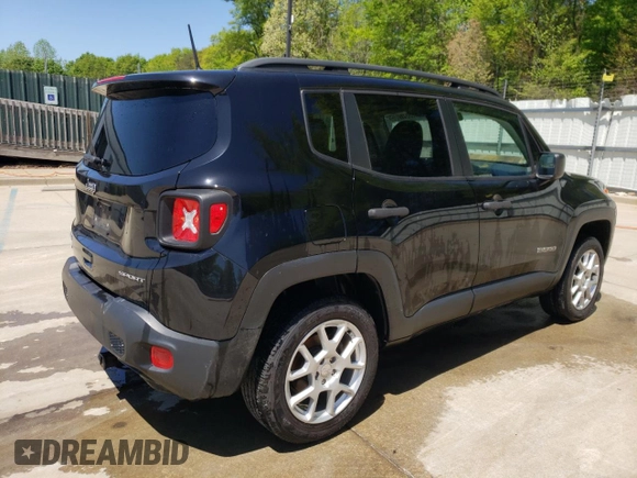 2020 Jeep Renegade Sport z VIN ZACNJBAB8LPK99358, wystawiony jako Copart lot #53517005 z przebiegiem 63 647 mil mil oraz Czysty tytuł • Clean title. Historia ofert i sprzedaży dostępna na DreamBid. Obrazek 3.