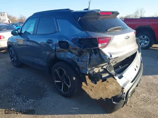 2021 Chevrolet TrailBlazer RS with VIN KL79MTSL5MB064109, listed as a IAAI auction lot 41745449 with 66,974 mi miles. Bid and sale history available at carsss.com. Image 3.