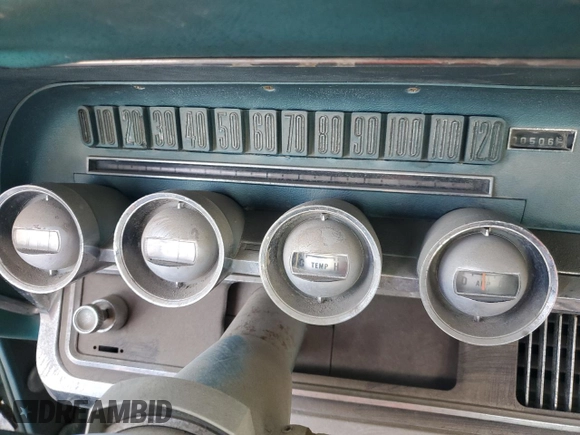 1966 Ford Thunderbird with VIN 6Y81Z100587, listed as a Copart auction lot 76387194 with 506 mi miles and Clean Title. Bid and sale history available at DreamBid. Image 9.