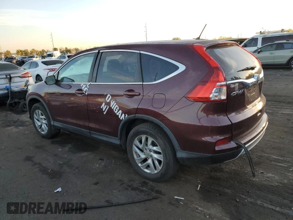 2015 Honda CR-V EX with VIN 5J6RM4H57FL001019, listed as a Copart auction lot 75494854 with Not Provided miles and Clean Title. Bid and sale history available at DreamBid. Image 2.
