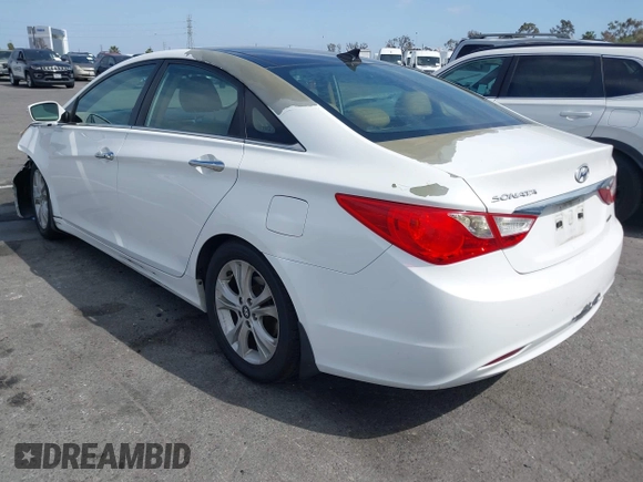 2013 Hyundai Sonata Limited with VIN 5NPEC4AC3DH585887, listed as a IAAI auction lot 42046976 with 126,675 mi miles and . Bid and sale history available at carsss.com. Image 3.