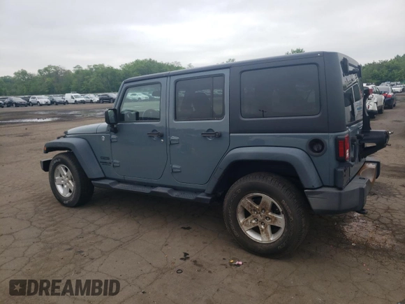2015 Jeep Wrangler Unlimited Sport with VIN 1C4BJWDGXFL551284, listed as a Copart auction lot 56905935 with 155,988 mi miles and Salvage title. Bid and sale history available at DreamBid. Image 2.