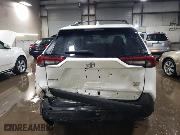 2023 Toyota RAV4 XLE with VIN 2T3P1RFV5PC364957, listed as a Copart auction lot 47766465 with 22,046 mi miles and Salvage Title. Bid and sale history available at carsss.com. Image 6.