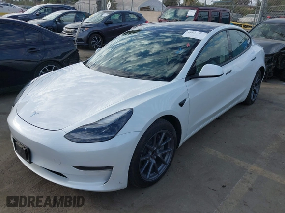 2022 Tesla Model 3 with VIN 5YJ3E1EA8NF210196, listed as a IAAI auction lot 41674407 with 24,270 mi miles. Bid and sale history available at carsss.com. Image 20.