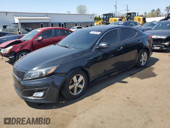 2015 Kia Optima LX with VIN 5XXGM4A7XFG441034, listed as a Copart auction lot 54549995 with Not Provided miles and Clean Title. Bid and sale history available at carsss.com. Image 1.