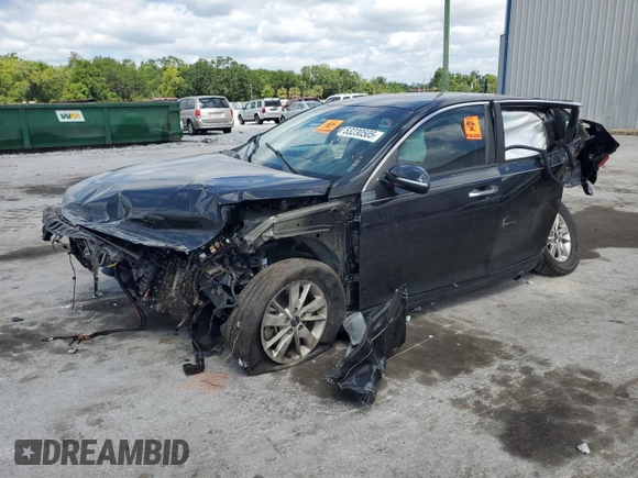 2018 Kia Optima LX with VIN 5XXGT4L37JG244229, listed as a Copart auction lot 53230505 with 0 mi miles and Salvage Title. Bid and sale history available at carsss.com. Image 1.