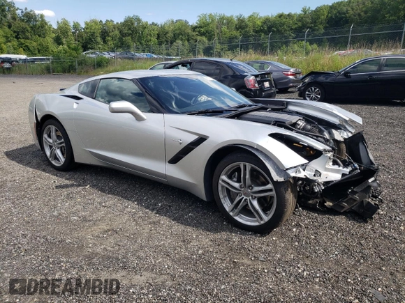 2017 Chevrolet Corvette 3LT with VIN 1G1YF2D73H5110715, listed as a Copart auction lot 79644404 with 15,672 mi miles and Salvage Title. Bid and sale history available at carsss.com. Image 4.