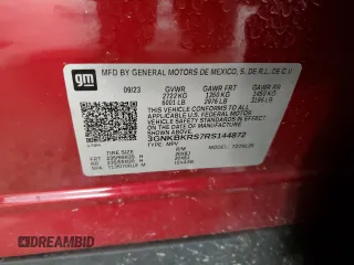 2024 Chevrolet Blazer RS with VIN 3GNKBKRS7RS144872, listed as a Copart auction lot 87925375 with 19,023 mi miles and Salvage title. Bid and sale history available at DreamBid. Image 15.