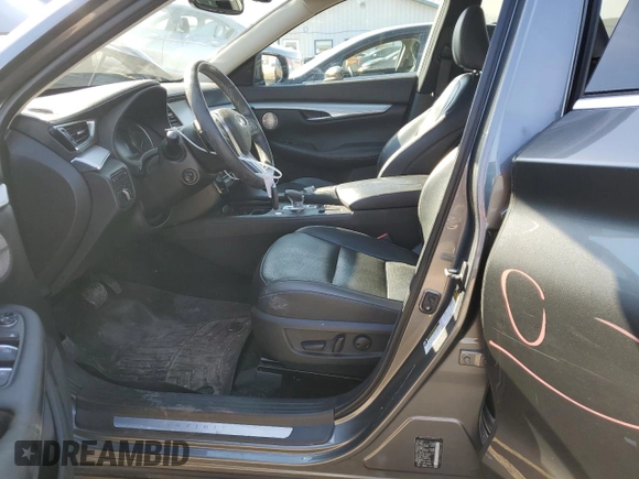 2019 Infiniti QX50 Essential with VIN 3PCAJ5M33KF117370, listed as a Copart auction lot 46537675 with 65,209 mi miles and Salvage Title. Bid and sale history available at DreamBid. Image 7.