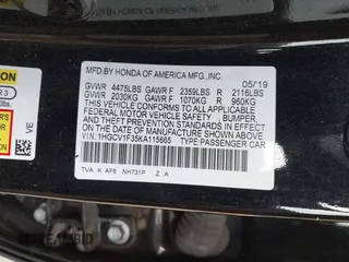2019 Honda Accord Sport with VIN 1HGCV1F35KA115665, listed as a IAAI auction lot 42075601 with 231,163 mi miles and . Bid and sale history available at DreamBid. Image 9.