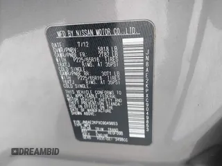 2012 Nissan Quest S z VIN JN8AE2KPXC9049853, wystawiony jako IAAI lot #41377051 z przebiegiem 114 808 mil mil oraz . Historia ofert i sprzedaży dostępna na DreamBid. Obrazek 9.