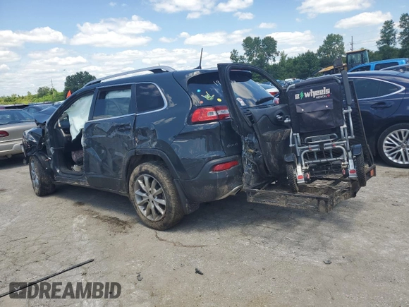 2018 Jeep Cherokee Limited z VIN 1C4PJMDB9JD599473, wystawiony jako Copart lot #63314894 z przebiegiem Nie podano mil oraz Szkoda całkowita • Salvage title. Historia ofert i sprzedaży dostępna na DreamBid. Obrazek 2.