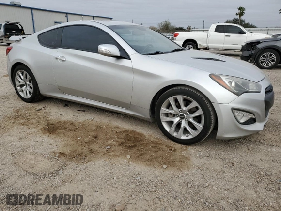 2013 Hyundai Genesis Coupe R-Spec with VIN KMHHU6KJ8DU104908, listed as a Copart auction lot 45586515 with 83,554 mi miles and Salvage title. Bid and sale history available at DreamBid. Image 4.